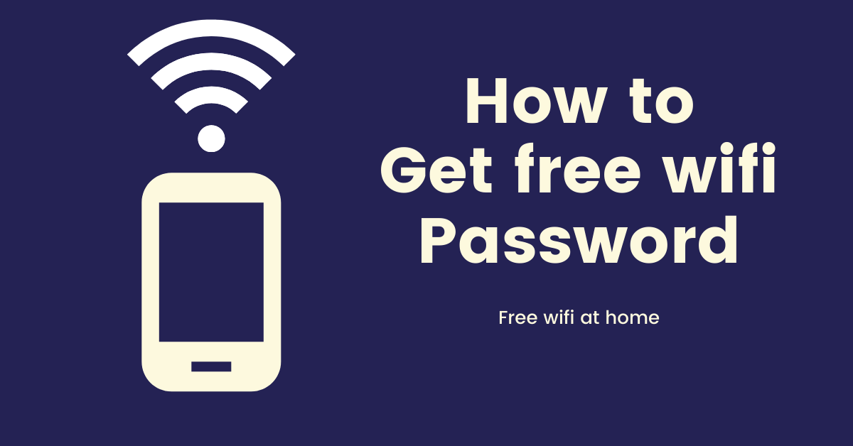 how to get free wifi password