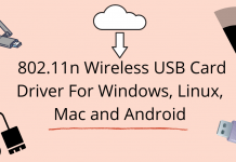 802.11n Wireless usb LAN Card Driver windows mac linux android