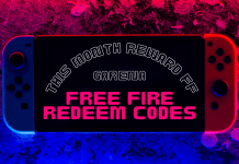 19th July 2022 Garena Free Fire Redeem codes today